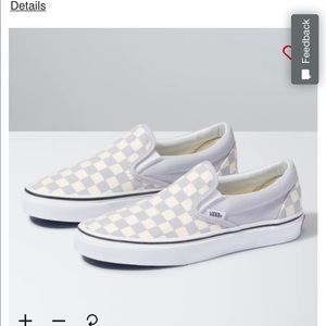 Vans Checkerboard Slip Ons